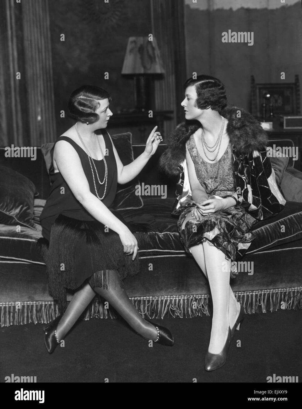 Scène de la jouer Tuppence colorés. 30 janvier 1927. Banque D'Images