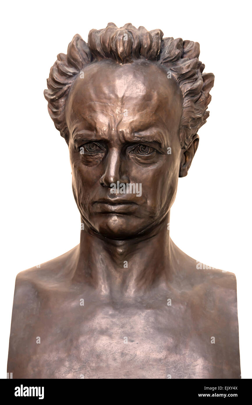 Un auto-portrait sculpture de Rudolph Tegner dans son musée dans Dronningmoelle Danemark Banque D'Images