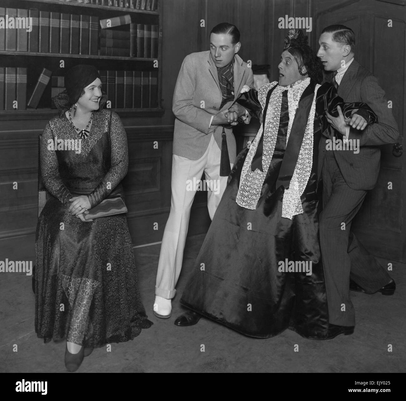 Scène de la jouer la tante de Charley. 24 décembre 1929. Banque D'Images