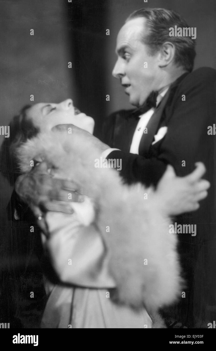 Scène de la jouer de la boue et de mélasse avec Tallulah Bankhead et Nicholas Hannen. 12 mai 1928. Banque D'Images