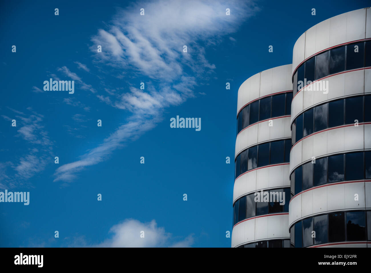 Styles architecturaux à Wellington, Île du Nord, en Nouvelle-Zélande. Banque D'Images