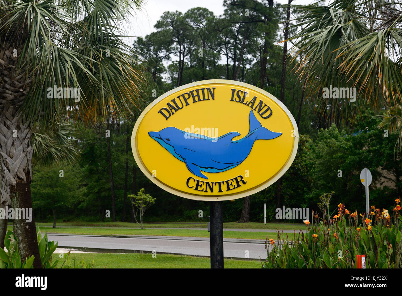 Dauphin island la baie de Mobile Alabama barrière île Katrina couper l'Île Massacre RM USA Banque D'Images