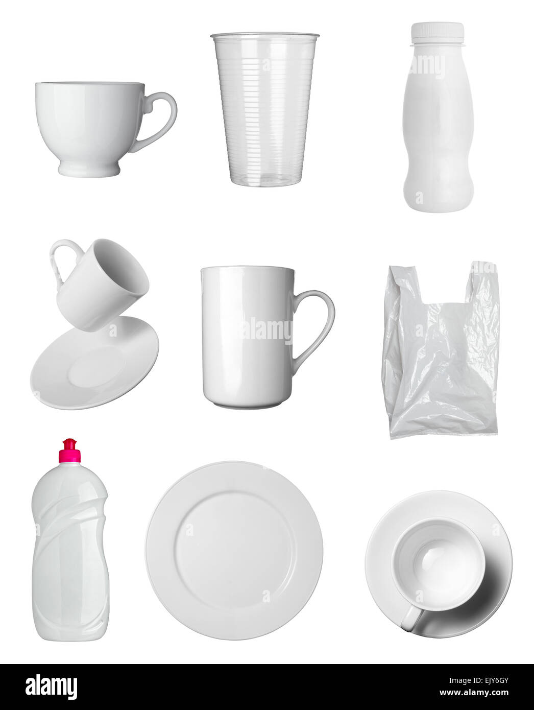 Tasse à café mug blanc Banque D'Images