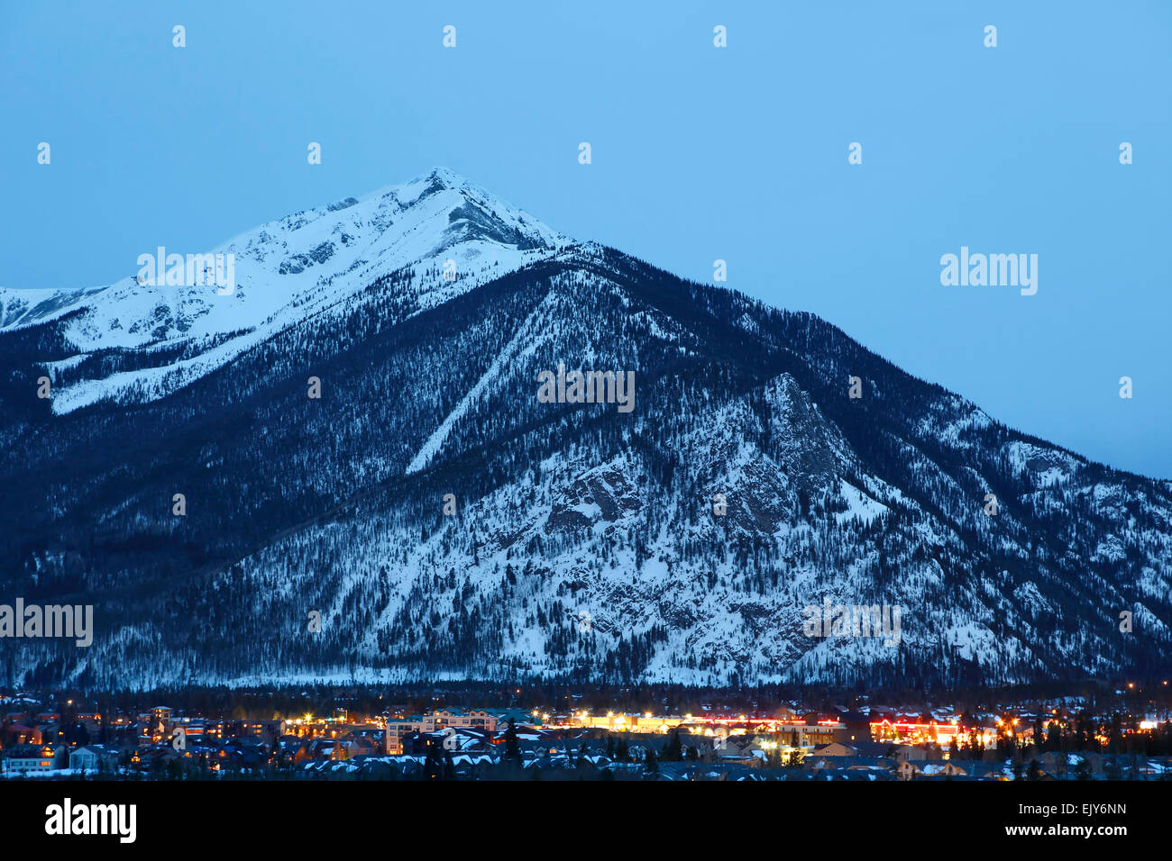 Dix Mile Peak (Pic 1) aka et ville de Frisco, Colorado USA Banque D'Images