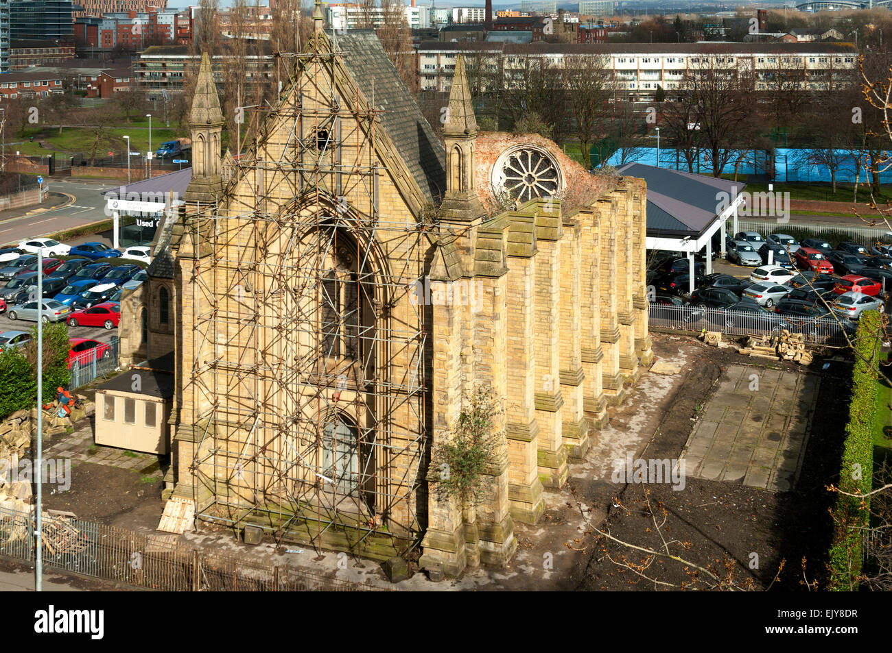 Upper Brook Street Chapelle, conçue par Sir Charles Barry, construit 1837, Upper Brook Street, Manchester, Angleterre, RU Banque D'Images