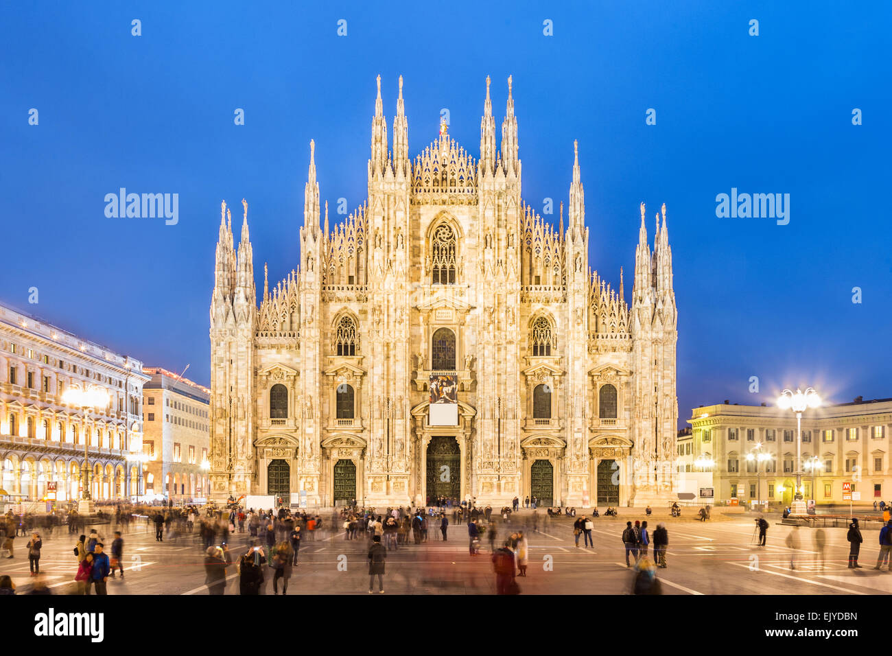 La cathédrale de Milan, le Duomo di Milano, Italie. Banque D'Images