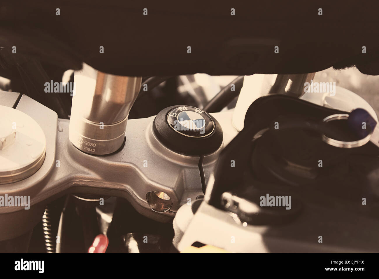 BMW, moto Banque D'Images