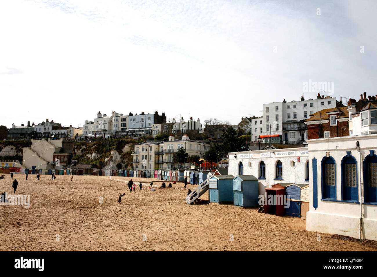 Broadstairs town station côtière dans la région de East Kent uk avril 2015 Banque D'Images