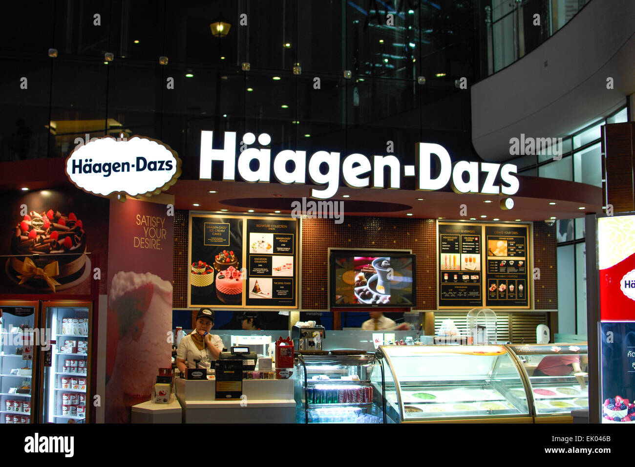 Haagen-Dazs ice cream shop Banque D'Images