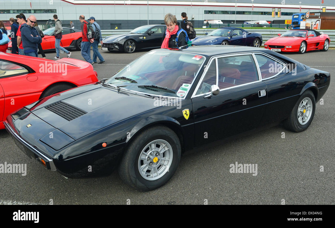 Ferrari Dino 208 GT noir GT4 Banque D'Images