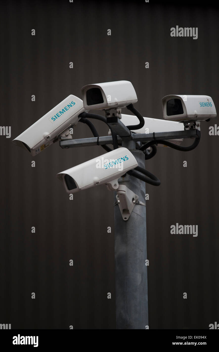 Caméras CCTV de sécurité Siemens. Banque D'Images