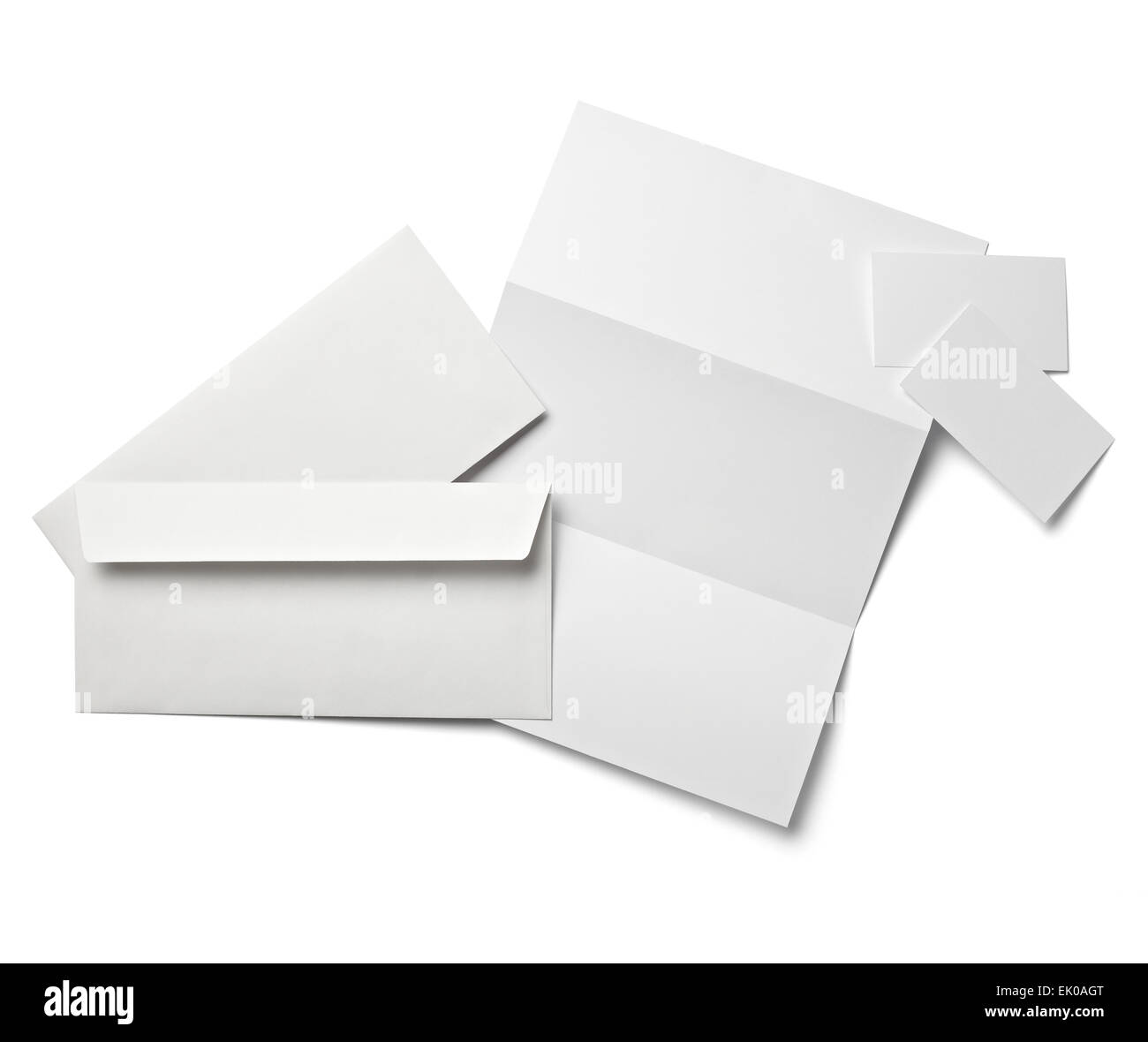 Enveloppe business template Banque D'Images