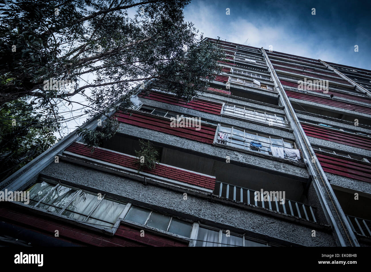 Projet de logement urbain dans le style communiste Banque D'Images