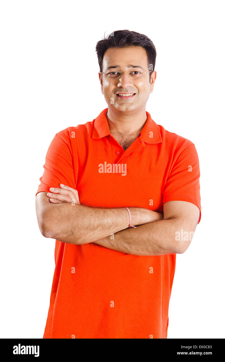 1 Indian man posing Banque D'Images