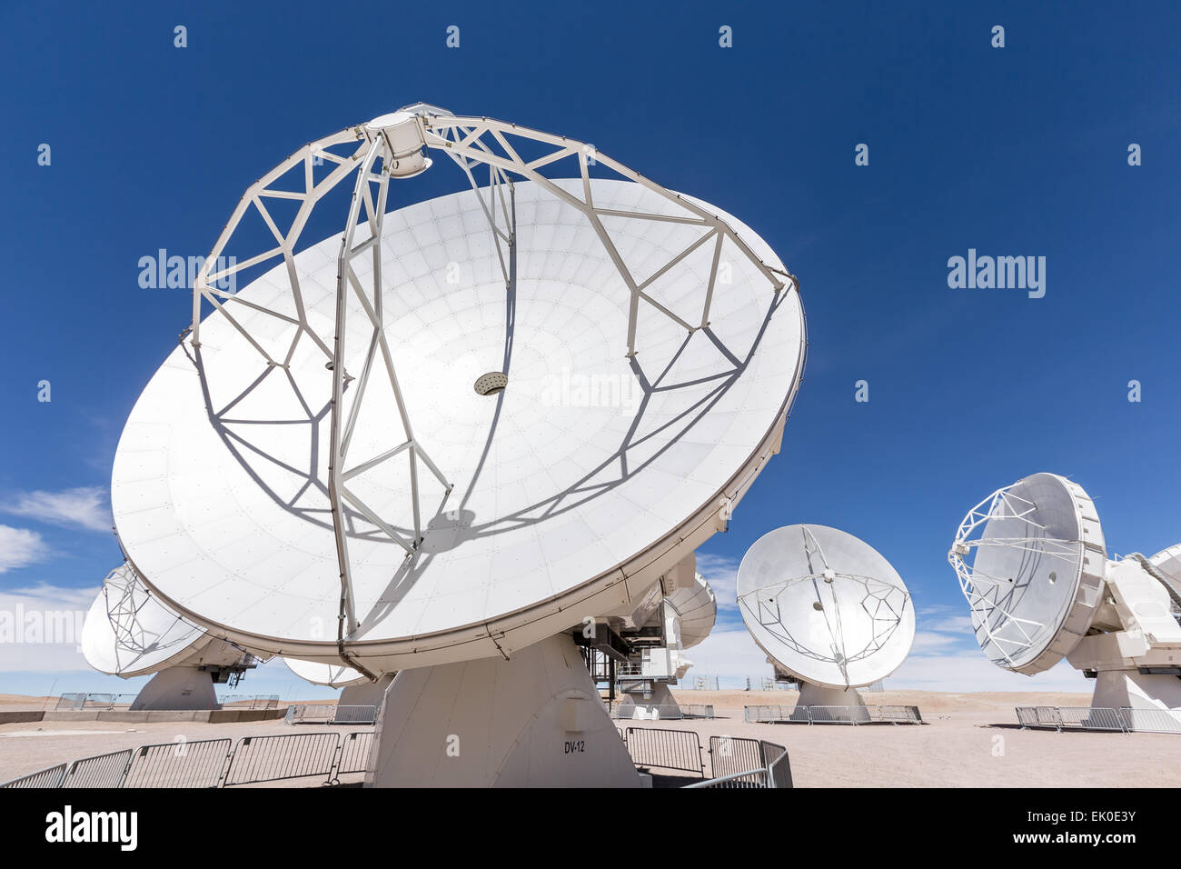 Au radiotélescope ALMA observatory, San Pedro de Atacama, Chili, Amérique du Sud Banque D'Images