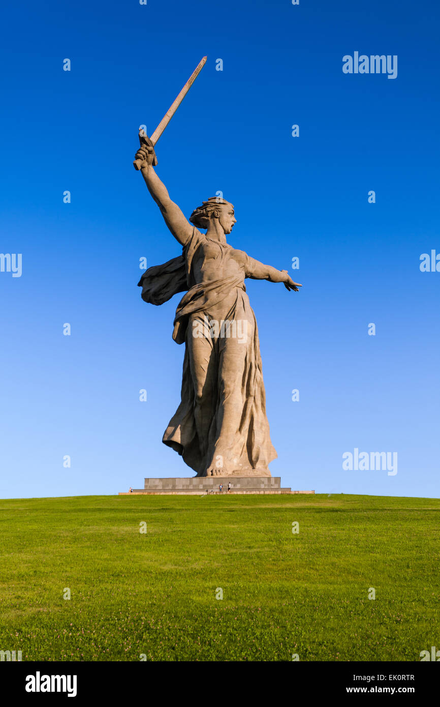 Appels 'Motherland' Memorial à Volgorad (ex-Stalingrad), la Russie. Memorial WorldWarII Banque D'Images Appels 'Motherland' Memorial à Volgorad (ex-Stalingrad), la Russie. Memorial WorldWarII Banque D'Images