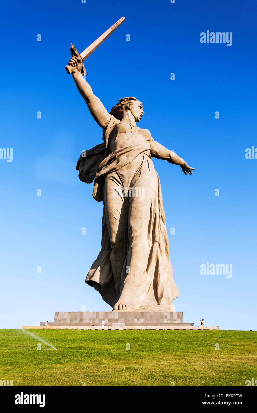 Appels 'Motherland' Memorial à Volgorad (ex-Stalingrad), la Russie. Memorial WorldWarII Banque D'Images Appels 'Motherland' Memorial à Volgorad (ex-Stalingrad), la Russie. Memorial WorldWarII Banque D'Images