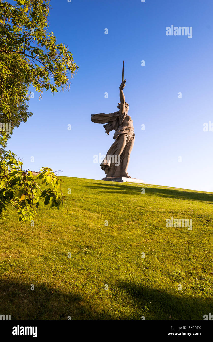 Appels 'Motherland' Memorial à Volgorad (ex-Stalingrad), la Russie. Memorial WorldWarII Banque D'Images Appels 'Motherland' Memorial à Volgorad (ex-Stalingrad), la Russie. Memorial WorldWarII Banque D'Images