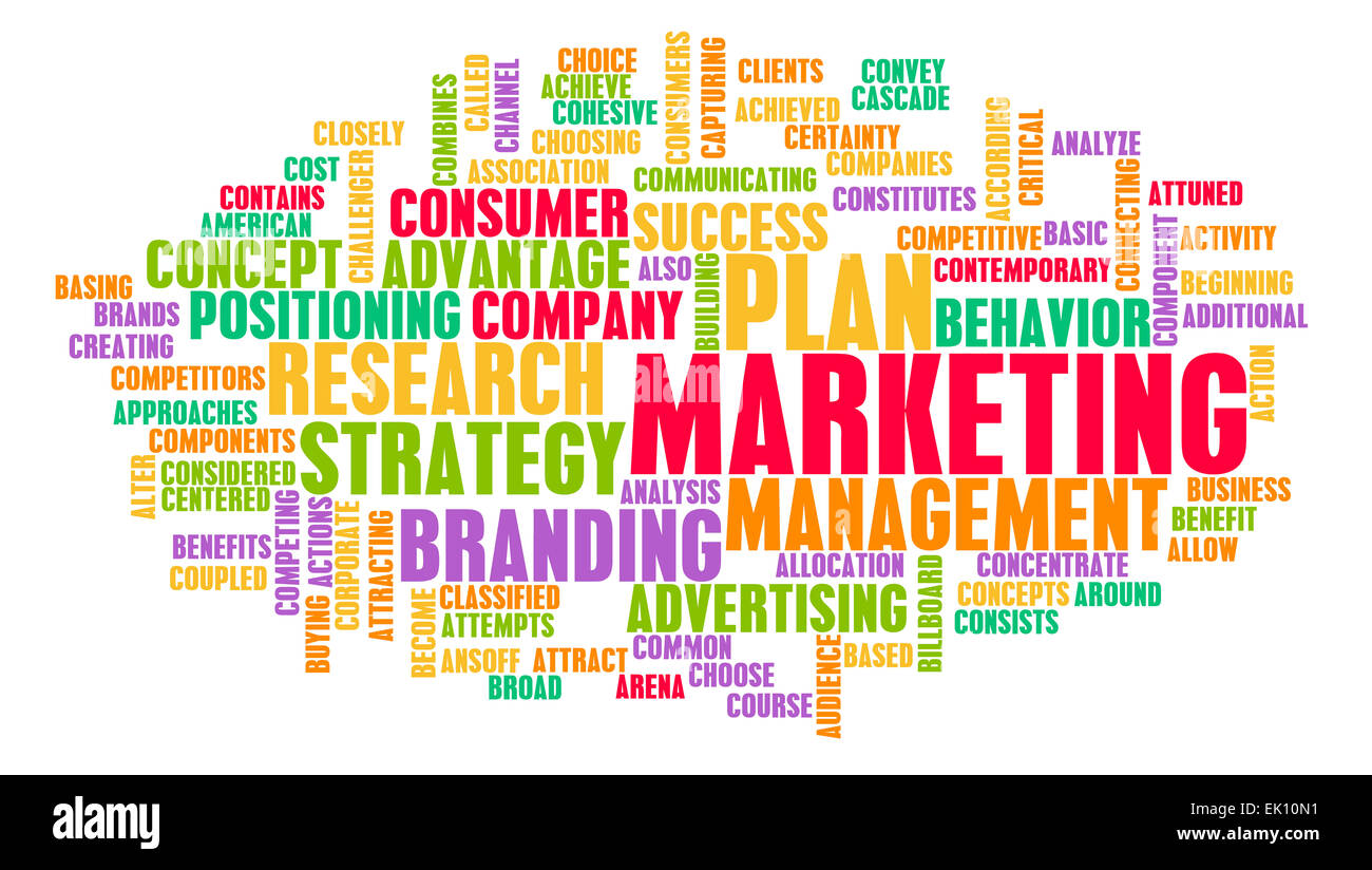 Stratégie de marketing comme un concept d'affaires Abstract Banque D'Images