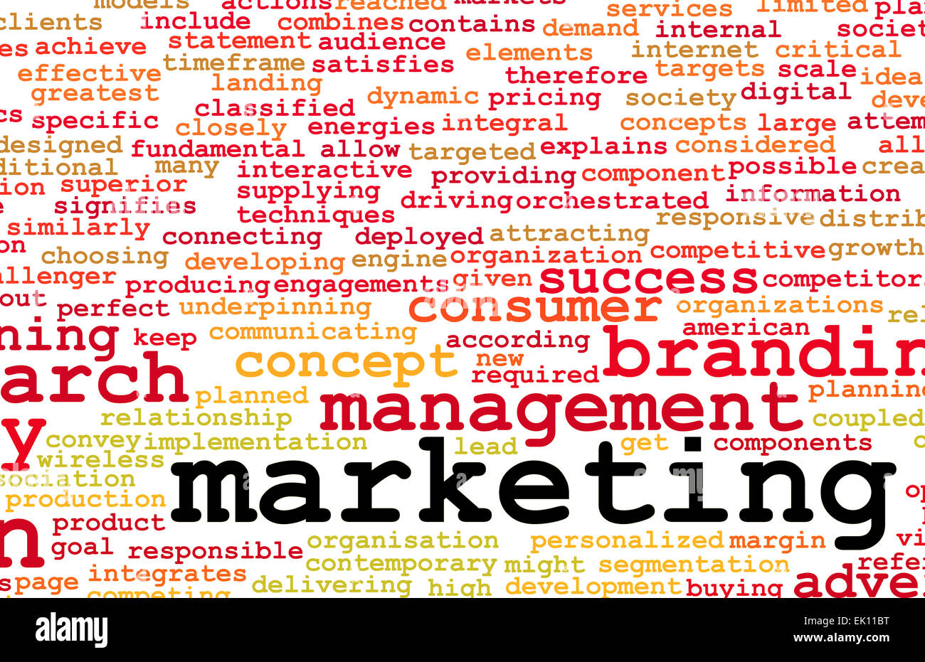 Plan de marketing comme un concept d'affaires Abstract Banque D'Images