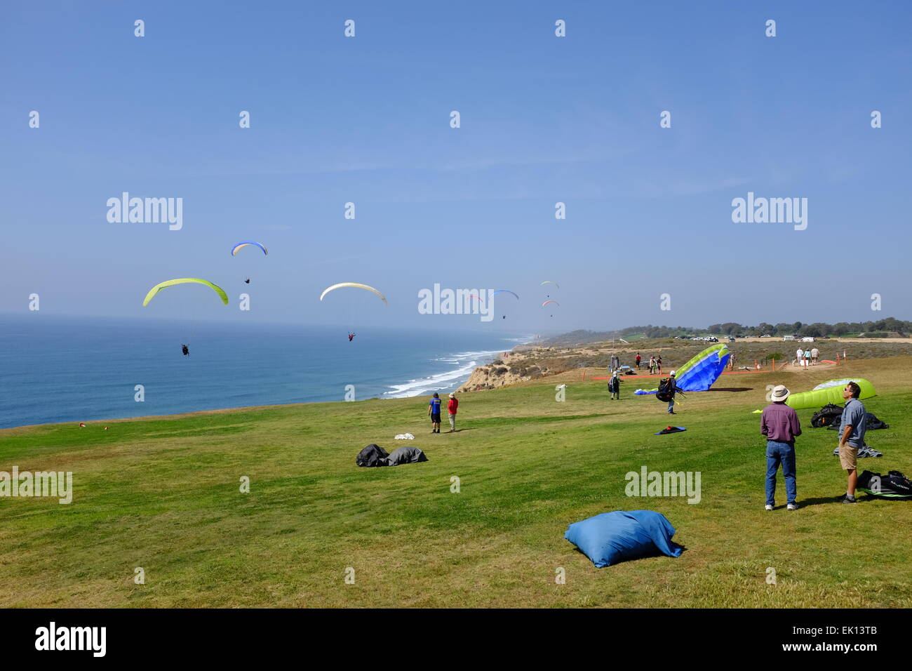 Parapente à Torrey Pines Glider Port, San Diego, CA Banque D'Images