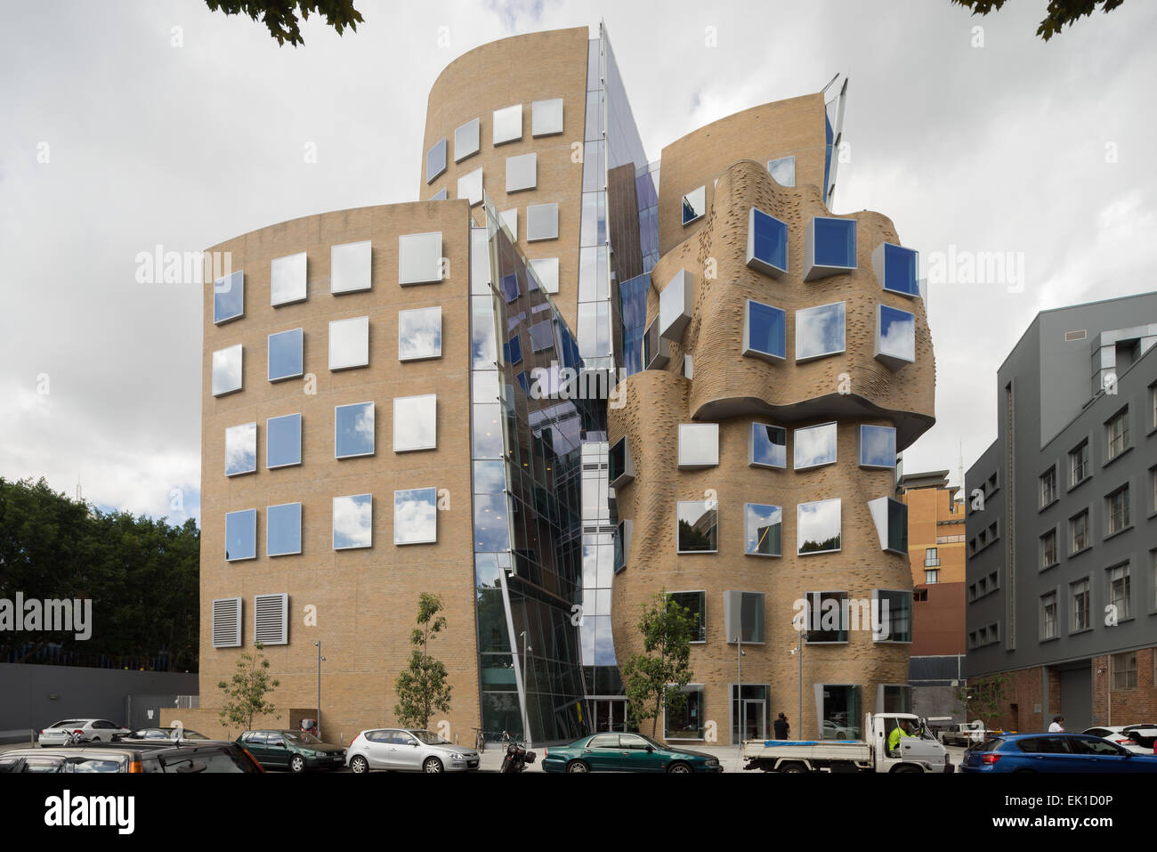 Le Dr Chau Chak Wing Building sur le campus de l'Université de Technologie de Sydney en Australie (UTS). Architecte : Frank Gehry. Banque D'Images