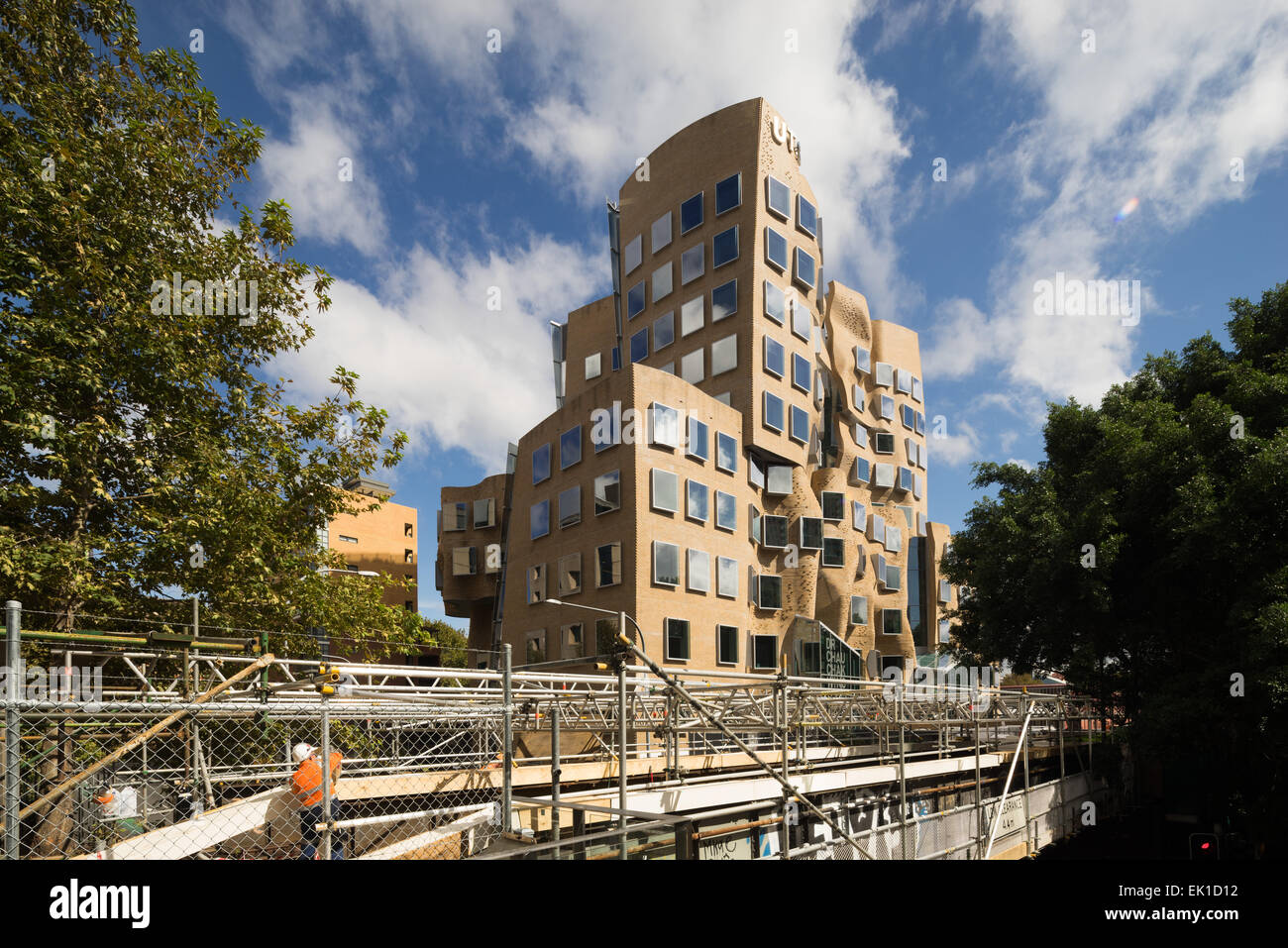 Le Dr Chau Chak Wing Building sur le campus de l'Université de Technologie de Sydney en Australie (UTS). Architecte : Frank Gehry. Banque D'Images