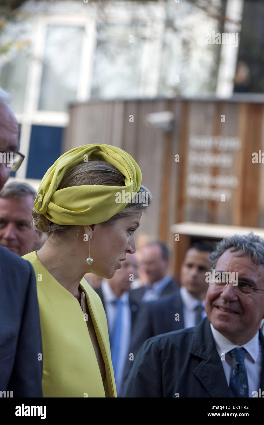 Reine maxima de l'ouverture d'un nouveau micro-organisme à Micropia musée Zoo Artis. Comprend : Reine Maxima Où : Amsterdam, Pays-Bas Quand : 30 mai 2014 Banque D'Images