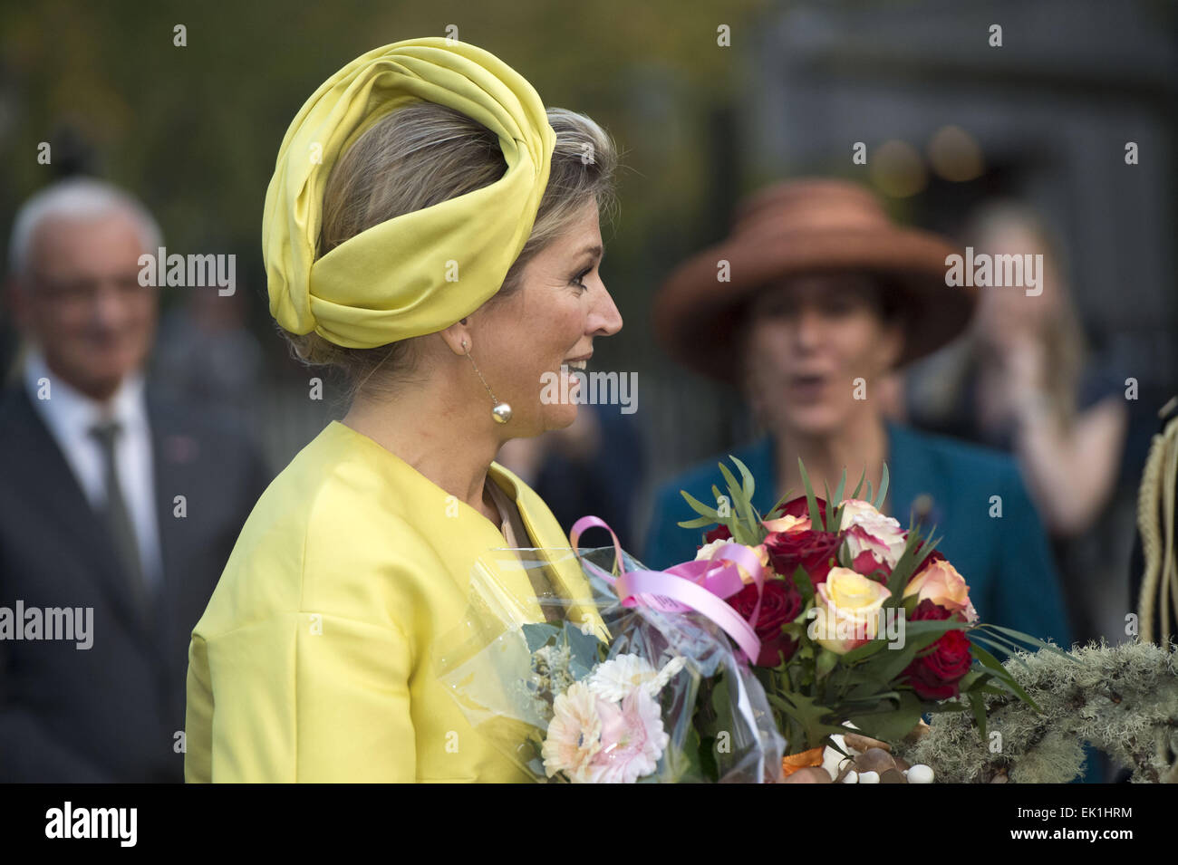 Reine maxima de l'ouverture d'un nouveau micro-organisme à Micropia musée Zoo Artis. Comprend : Reine Maxima Où : Amsterdam, Pays-Bas Quand : 30 mai 2014 Banque D'Images