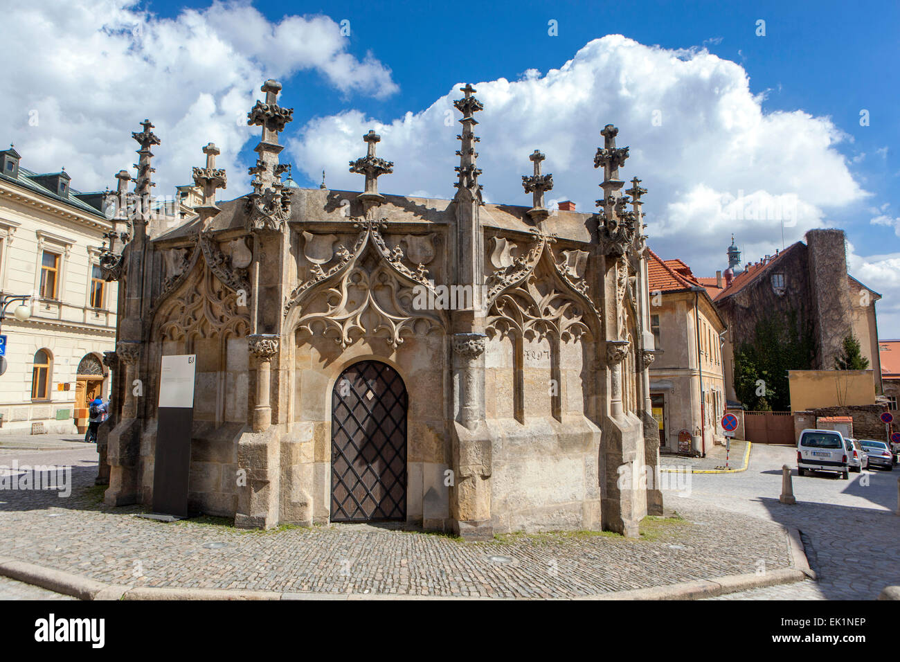 Fontaine Gothique, Kutna Hora, Unesco, Bohême, République Tchèque, Europe Banque D'Images