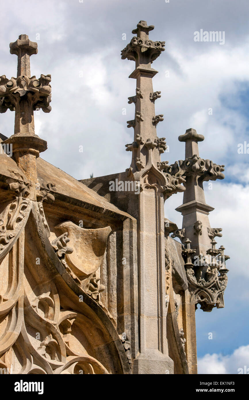 Fontaine Gothique, Kutna Hora, Unesco, Bohême, République Tchèque, Europe Banque D'Images