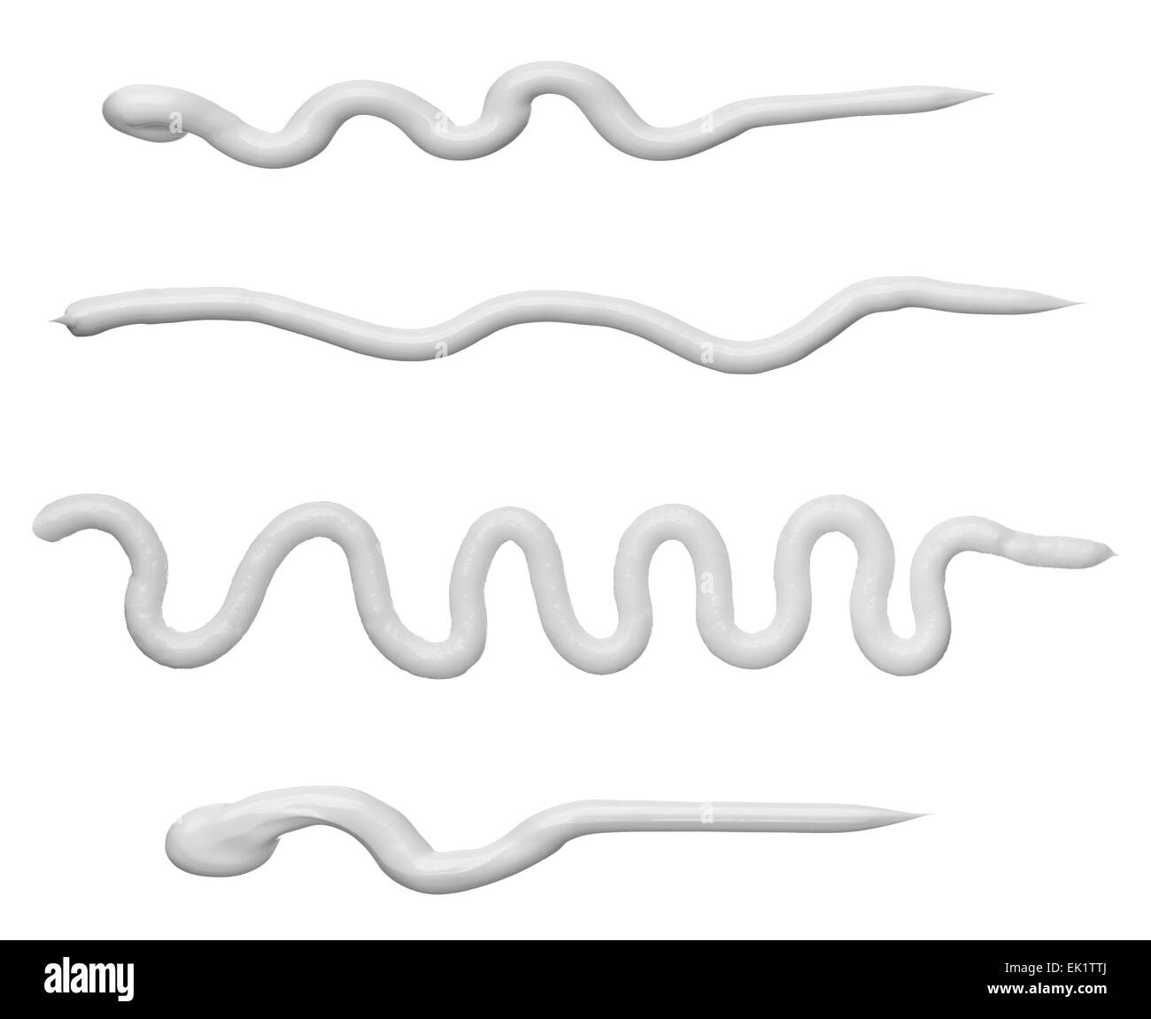 Crème de beauté et de poudre Banque D'Images