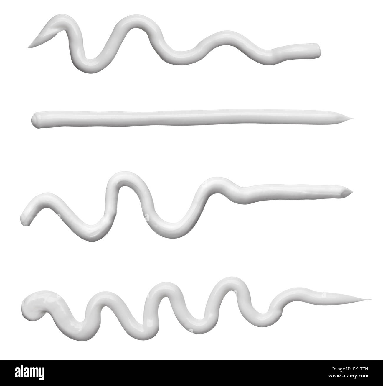 Crème de beauté et de poudre Banque D'Images