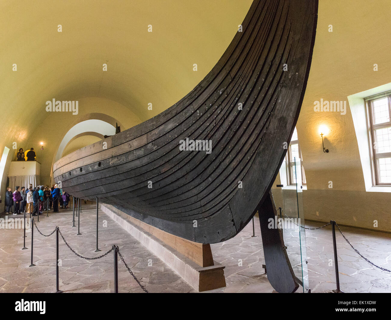 Navire de Gokstad au Viking Ship Museum, Bygdøy, Oslo, Norvège. Banque D'Images