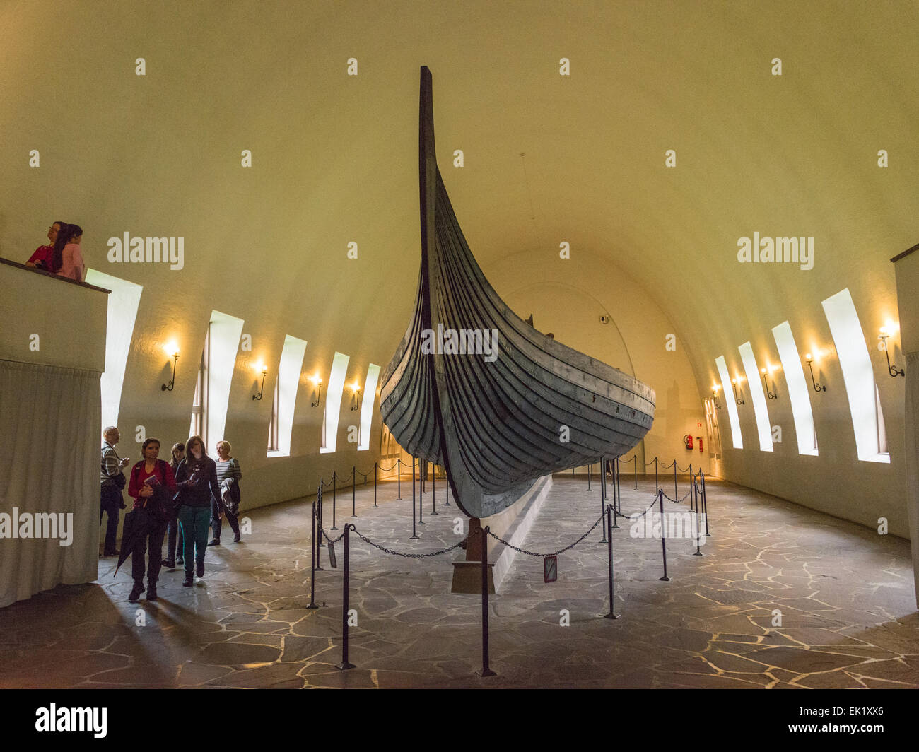 Navire de Gokstad au Viking Ship Museum, Bygdøy, Oslo, Norvège. Banque D'Images