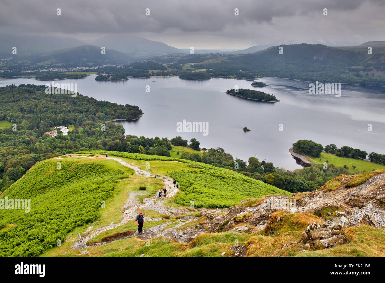 Cloches ; CHAT ; Derwent Water Cumbria, UK Banque D'Images
