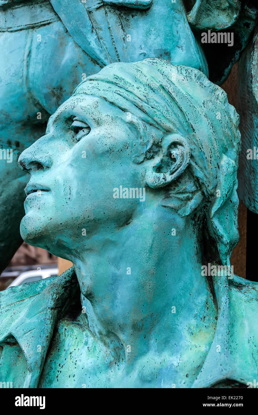 Partie de la Magnus Stenbock statue en Helsingborg, Suède. Banque D'Images