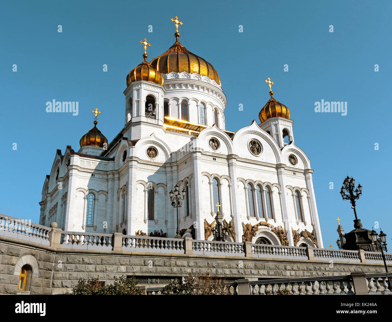 Cathédrale du Christ Sauveur à Moscou Banque D'Images