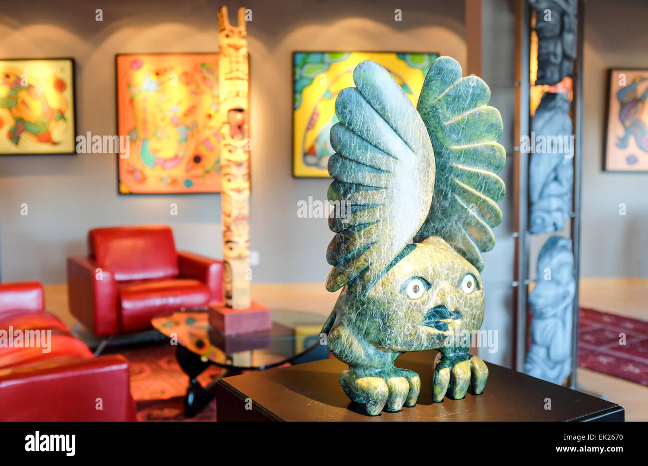 Galerie Eagle Spirit, Granville Island, Vancouver, Canada Banque D'Images