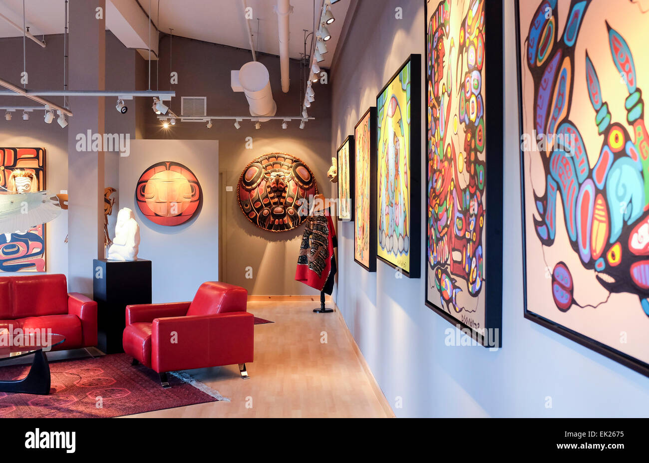 Galerie Eagle Spirit, Granville Island, Vancouver, Canada Banque D'Images