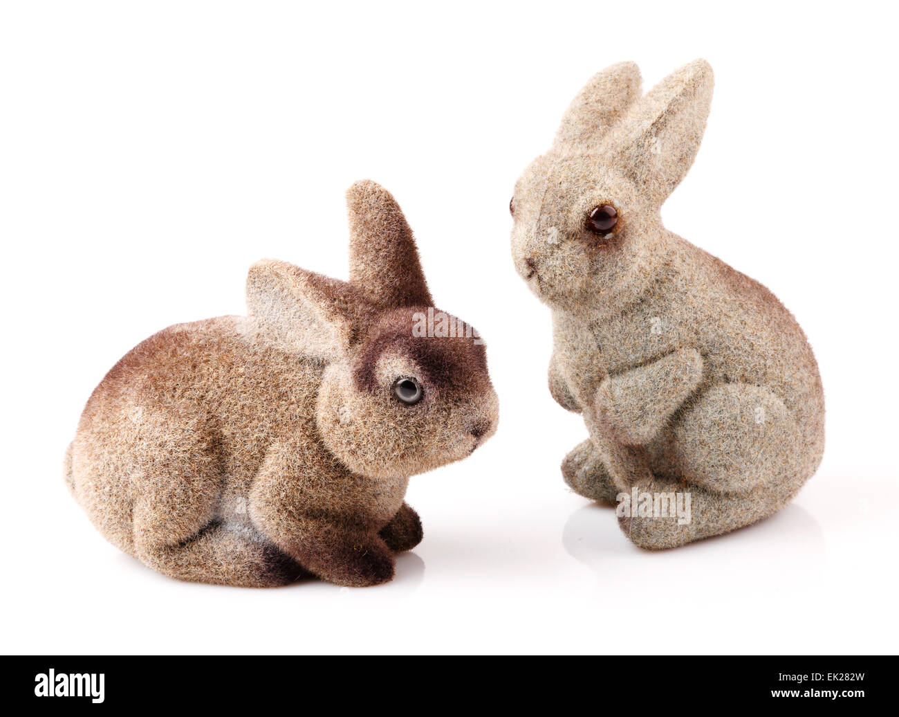 Couple de lapins de Pâques Banque D'Images