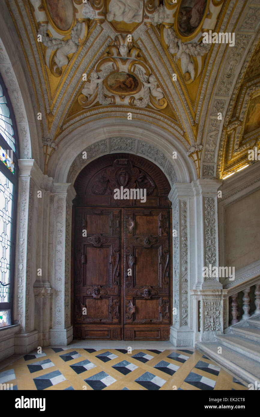 L'intérieur du Palais des Doges, Venise, Italie Banque D'Images