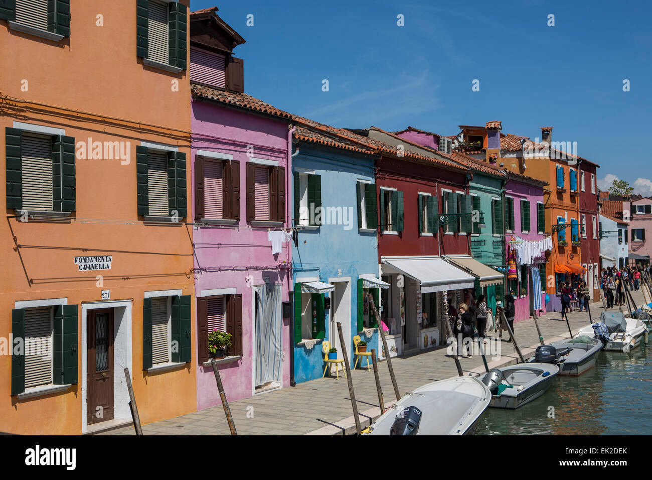 Burano, lagune de Venise, Italie Banque D'Images