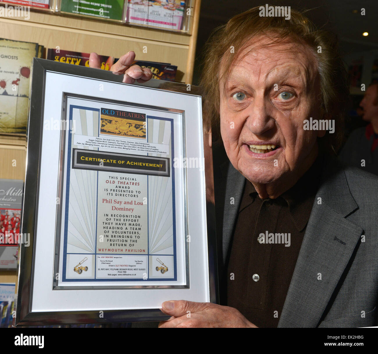 Ken Dodd, comédien Banque D'Images