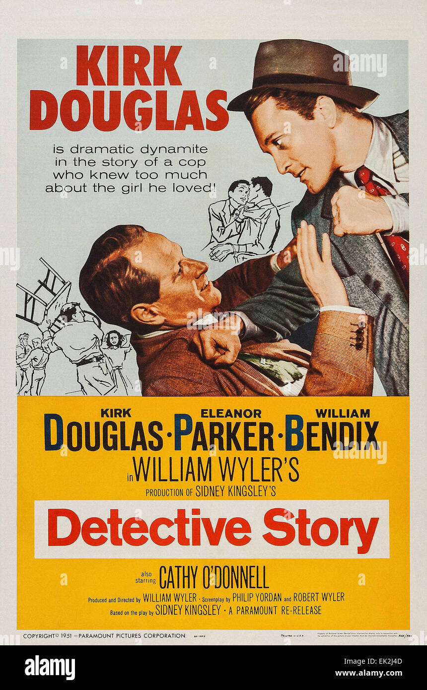Detective Story - 1951 - L'affiche de film Banque D'Images
