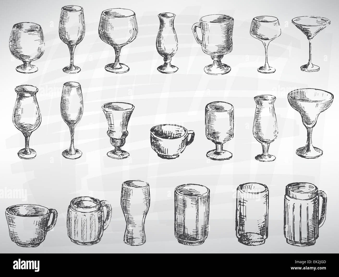 Ensemble de couverts Banque D'Images