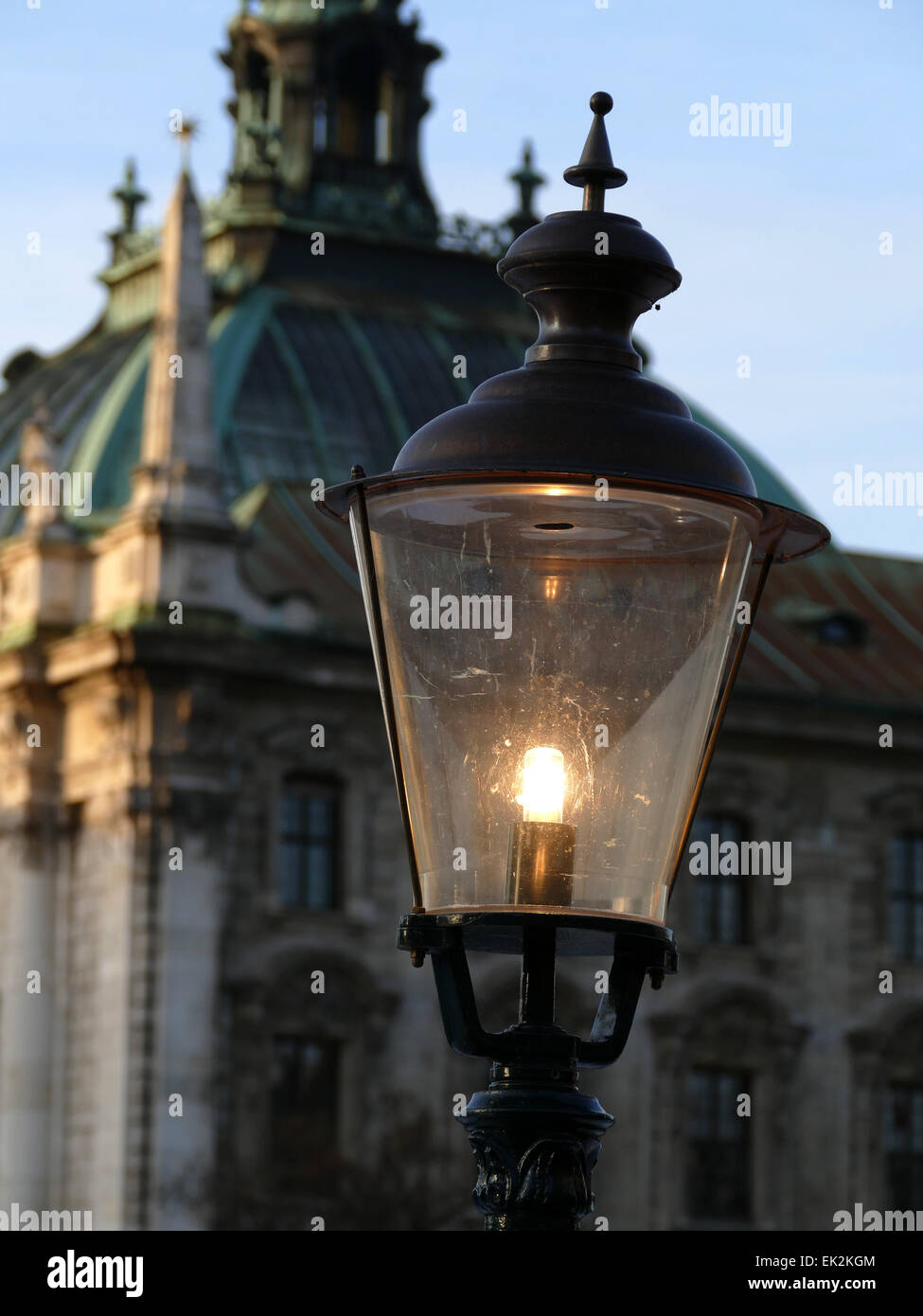 Allemagne Munich ampoule à incandescence nostalgique Banque D'Images