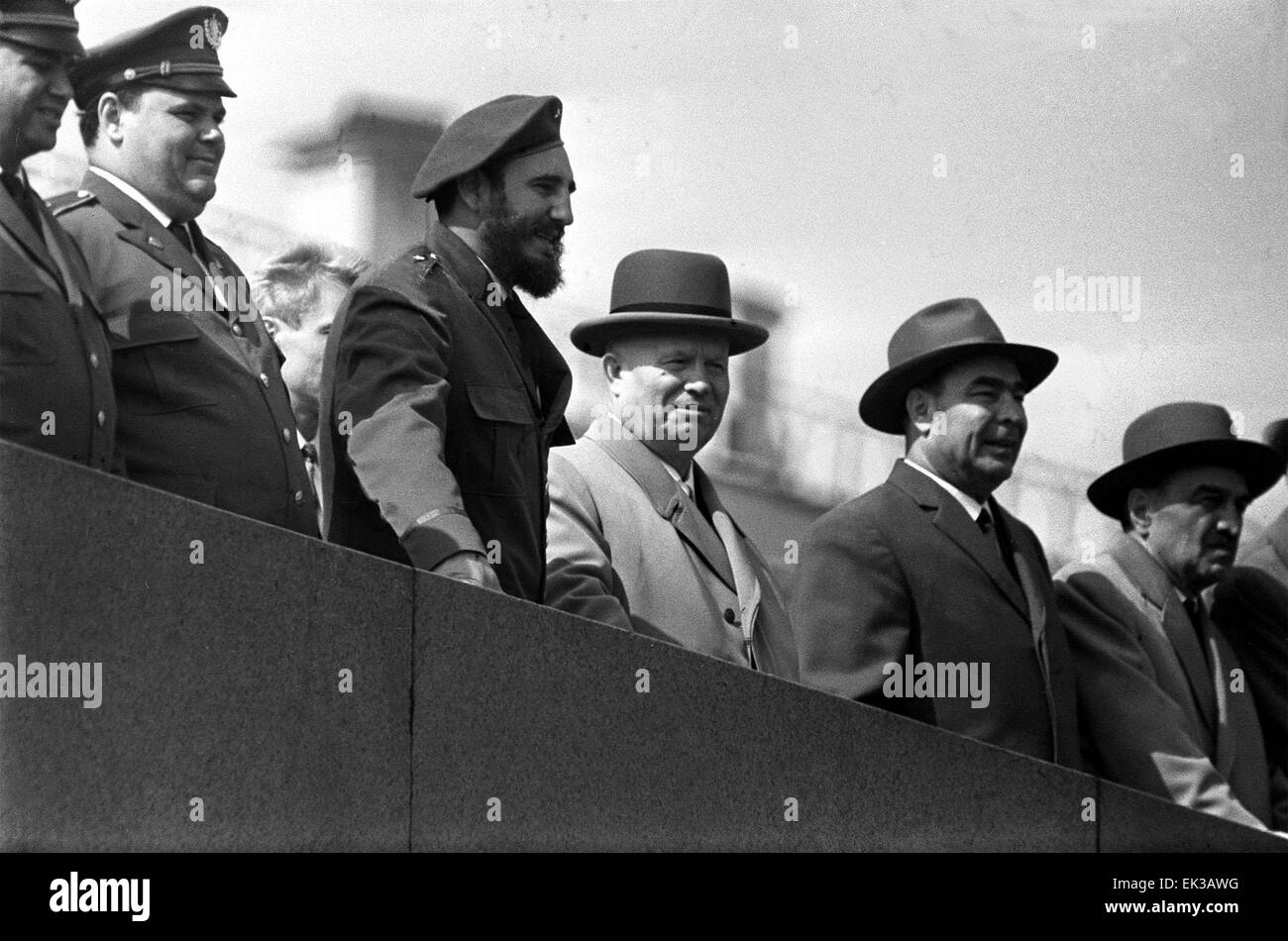 Fidel Castro Visite En Urss Banque d'image et photos - Alamy