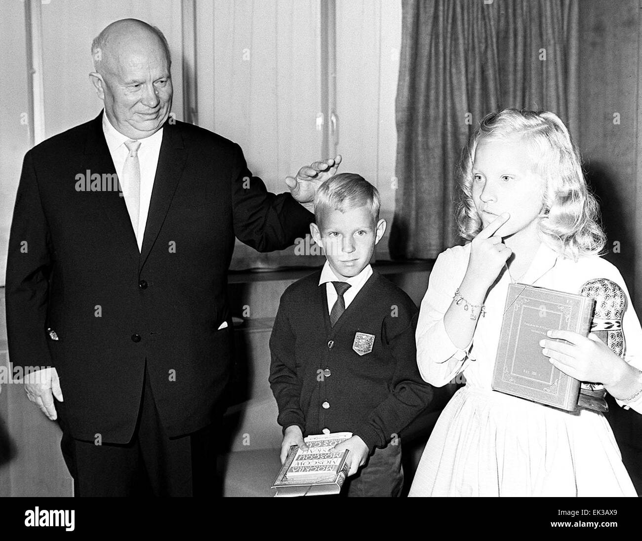 Le Danemark. Président du Conseil des ministres de l'URSS Nikita  Khrouchtchev au Danemark Photo Stock - Alamy