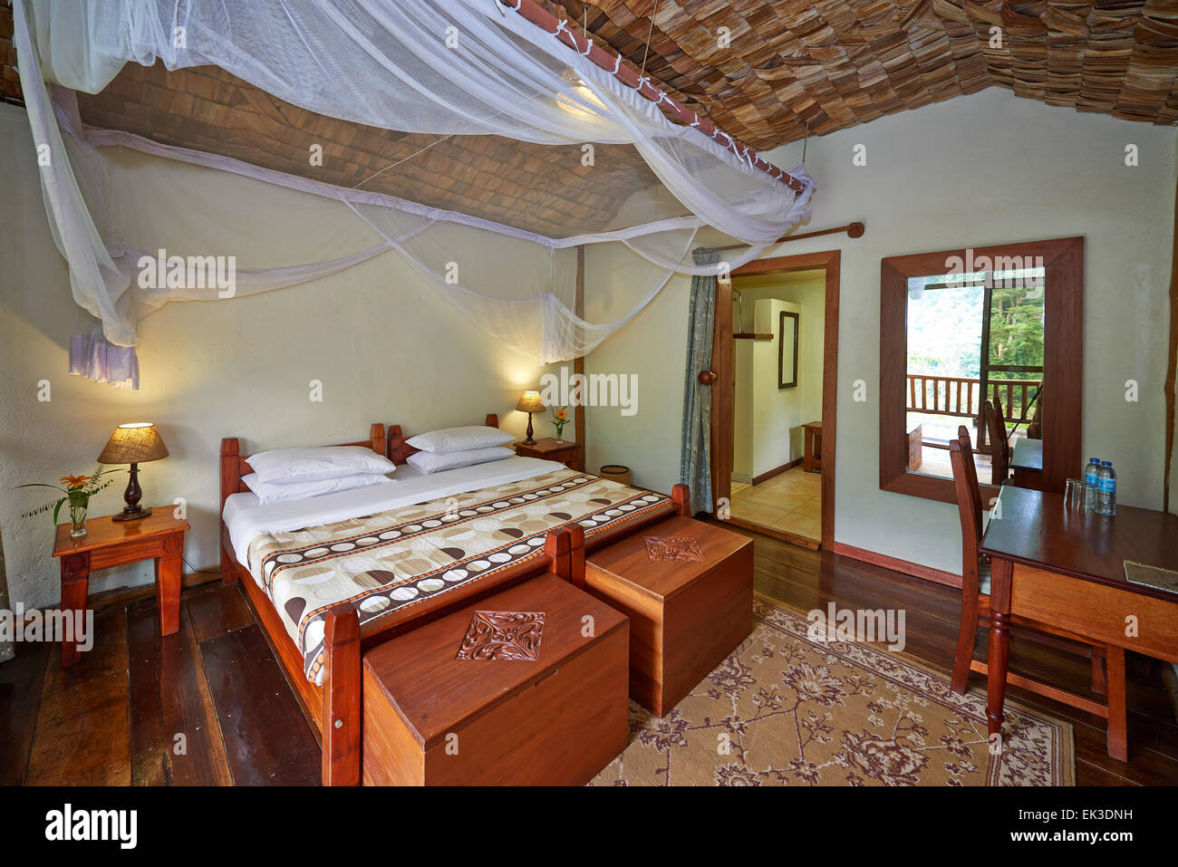 L'Engagi Lodge, Bwindi Impenetrable National Park, Uganda, Afrique, Buhoma Banque D'Images